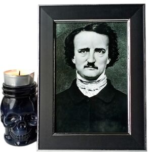 Edgar Allan Poe The Raven Vintage Gothic Framed